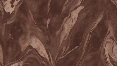 The primary subject of the image is a brown and white patterned wallpaper. The setting is a wall, and the visual style is a patterned design. The dominant colors are brown and white, creating a warm and earthy atmosphere.