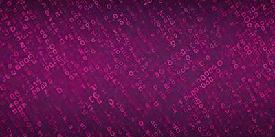 The primary subject of the image is a close-up of a pink background with a pattern of letters and numbers. The setting appears to be a digital art or illustration, as the letters and numbers are arranged in a visually appealing manner. The visual style is a mix of digital art and text, creating a unique and intriguing pattern. The colors and mood of the image are predominantly pink, which gives it a warm and inviting atmosphere.