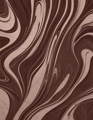 The primary subject of the image is a brown and white marbled pattern, which is the main focus of the image. The setting is a wooden surface, possibly a table or a countertop, with the marbled pattern as the background. The visual style of the image is a close-up of the marbled pattern, showcasing its intricate details. The colors in the image are predominantly brown and white, creating a warm and earthy atmosphere.