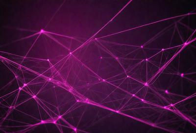 The primary subject of the image is a purple, pink, and white pattern. The setting is a dark background, which contrasts with the vibrant colors of the pattern. The visual style appears to be a digital art or illustration, as the pattern is intricate and detailed. The colors and mood of the image are predominantly purple and pink, creating a sense of warmth and creativity.