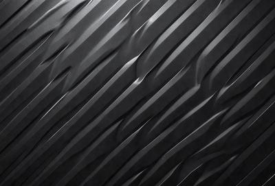 The primary subject of the image is a black and white patterned wall. The setting is a black background, and the visual style appears to be a pattern or texture. The dominant colors are black and white, creating a bold and striking atmosphere.
