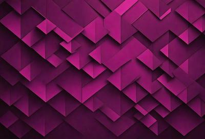 The primary subject of the image is a purple wall with a geometric pattern. The setting is a room with a purple wall, and the visual style is a digital art or illustration. The dominant colors are purple and pink, creating a warm and inviting atmosphere.