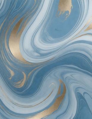 The primary subject of the image is a blue and gold swirl pattern, which is the main object, scene, or focus of the image. The setting or background features a blue and gold swirl pattern, which is the environment, backdrop, or surface visible in the image. The visual style of the image is a digital art or illustration, as it is a digital representation of a swirl pattern. The dominant colors in the image are blue and gold, creating a vibrant and lively atmosphere.