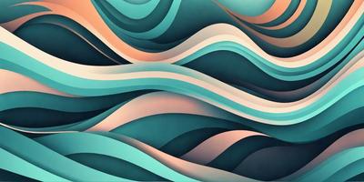 The primary subject of the image is a large, colorful wave. The wave is depicted in a vibrant blue and purple hue, giving it a lively and dynamic appearance. The setting is a vast ocean, with the wave being the main focus of the scene. The visual style of the image is a combination of digital art and illustration, creating a striking and eye-catching representation of the ocean wave. The colors and mood of the image are energetic and captivating, invoking a sense of