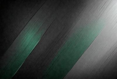 The primary subject of the image is a green and black striped pattern. The setting is a dark background, which contrasts with the bright green stripes. The visual style appears to be a digital art or illustration, as the pattern is well-defined and the colors are vibrant. The overall atmosphere of the image is bold and striking, with the green stripes standing out against the dark background.