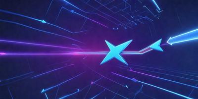 The primary subject of the image is a blue star, which is the main object, scene, or focus of the image. The setting/background features a purple and blue background, creating a vibrant and colorful atmosphere. The visual style of the image is digital art, as it appears to be a digital illustration or drawing. The dominant colors in the image are blue and purple, which contribute to the overall mood of the scene.