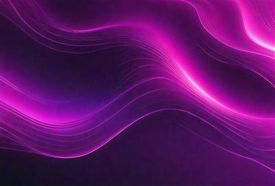 The primary subject of the image is a purple wave, which is the main focus of the scene. The wave is set against a dark background, creating a striking contrast. The visual style of the image is a combination of digital art and illustration, giving it a unique and artistic appearance. The dominant colors in the image are purple and black, creating a moody and dramatic atmosphere.