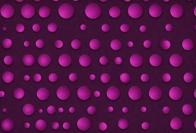 The primary subject of the image is a purple background with a pattern of pink circles. The setting is a dark purple surface, and the visual style appears to be a digital art or illustration. The dominant colors are purple and pink, creating a calm and soothing atmosphere.