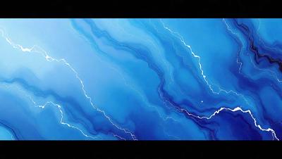 The primary subject of the image is a blue and white swirl pattern. The setting is a blue background, and the visual style appears to be a digital art or illustration. The dominant colors are blue and white, creating a calming and soothing atmosphere.
