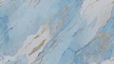 The primary subject of the image is a blue marble wall with gold veins. The setting is a room with a blue marble wall as the main focus. The visual style is a photo of the marble wall, showcasing its unique texture and design. The colors and mood of the image are predominantly blue and gold, creating a sense of luxury and elegance.