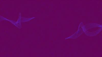 The image is a purple background with two blue lines. The lines are curved and appear to be moving in opposite directions. The purple background creates a unique and visually striking scene.