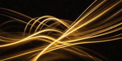 The primary subject of the image is a bright, yellow light source, which appears to be a lightning bolt or a bright light. The light is illuminating a dark background, creating a striking contrast. The visual style of the image is a close-up of the light source, emphasizing its brightness and intensity. The colors and mood of the image are predominantly yellow, with a hint of orange, creating a warm and vibrant atmosphere.