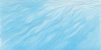 The primary subject of the image is a blue ocean with waves. The setting is the open water, and the visual style is a digital art or illustration. The dominant colors are blue and white, creating a calm and serene atmosphere.