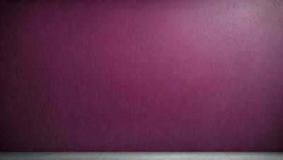 The primary subject of the image is a large, purple wall. The setting is a room with a purple wall, and the visual style is a photo. The dominant colors in the image are purple and pink, creating a warm and inviting atmosphere.