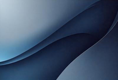 The primary subject of the image is a blue and white wave pattern. The setting is a blue background, and the visual style appears to be a digital art or illustration. The dominant colors are blue and white, creating a calm and serene atmosphere.