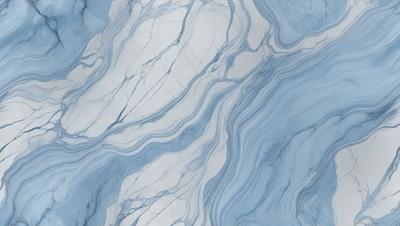 The primary subject of the image is a marble-like pattern, which is the main object, scene, or focus of the image. The setting or background features a blue marble-like surface, which adds to the visual style of the image. The colors and mood of the image are predominantly blue, creating a calm and serene atmosphere.