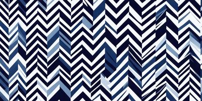 The primary subject of the image is a blue and white zigzag pattern. The setting is a blue and white striped background, which creates a visually striking contrast with the pattern. The visual style is a digital art or illustration, as the zigzag pattern is created using a computer or digital tool. The dominant colors are blue and white, giving the image a clean and modern appearance.