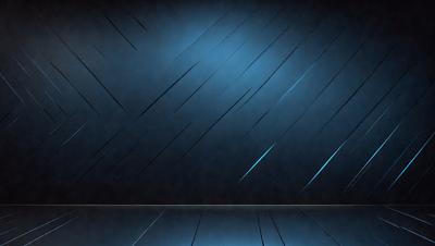 The primary subject of the image is a blue wall with a pattern of blue and white stripes. The setting is a room with a blue background, and the visual style appears to be a digital art or illustration. The dominant colors in the image are blue and white, creating a calm and soothing atmosphere.