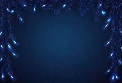 The primary subject of the image is a blue background with a pattern of white lights. The setting is a dark room, and the visual style appears to be a digital art or illustration. The dominant colors are blue and white, creating a calm and serene atmosphere.