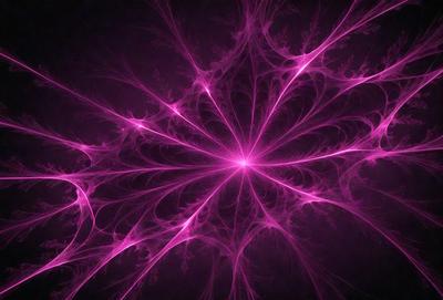 The primary subject of the image is a pink, purple, and white swirling pattern. The setting is a dark background, which contrasts with the vibrant colors of the swirling pattern. The visual style appears to be a combination of digital art and illustration, creating a unique and eye-catching design. The dominant colors in the image are pink, purple, and white, giving the overall atmosphere a sense of warmth and creativity.