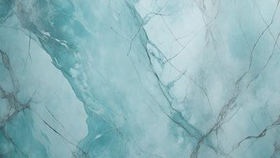 The primary subject of the image is a marble-like surface with a blue tint. The setting is a wall, and the visual style appears to be a photo. The dominant colors are blue and white, creating a calm and serene atmosphere.