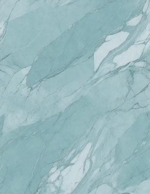 The primary subject of the image is a marble-like surface with a blue tint. The setting is a bathroom, and the visual style is a photo. The dominant colors are blue and white, creating a calm and soothing atmosphere.