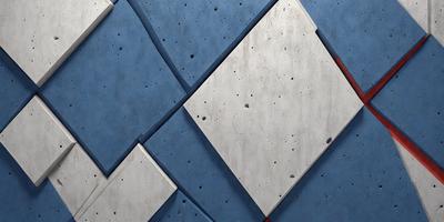 The primary subject of the image is a blue and silver wall with a pattern of diamond shapes. The setting is a room with a blue and silver wall, and the visual style is a combination of digital art and illustration. The dominant colors are blue and silver, creating a modern and sleek atmosphere.