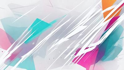 The primary subject of the image is a white and pink abstract art piece. The setting is a white background, which provides a clean and minimalist appearance. The visual style is a combination of digital art and illustration, creating a unique and eye-catching design. The dominant colors are white and pink, which evoke a sense of warmth and creativity.