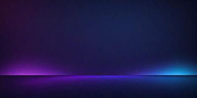 The primary subject of the image is a large, empty room with a purple and blue color scheme. The setting is a dark room with a blue wall, and the visual style appears to be a digital art or illustration. The colors and mood of the image are predominantly purple and blue, creating a calm and serene atmosphere.