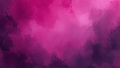 The primary subject of the image is a pink cloud, which is the main focus of the scene. The setting is a pink sky, creating a vibrant and lively atmosphere. The visual style of the image is a painting, with the artist's brushstrokes visible in the cloud's texture. The dominant colors in the image are pink and purple, which evoke a sense of warmth and tranquility.