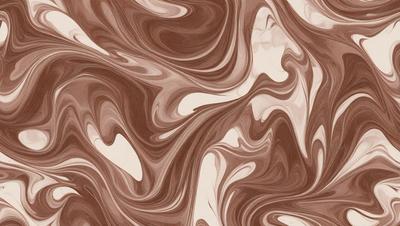 The primary subject of the image is a brown and white patterned wallpaper. The setting is a room with a brown and white wallpapered wall. The visual style is a patterned wallpaper, which gives the room a unique and artistic appearance. The dominant colors are brown and white, creating a warm and inviting atmosphere.