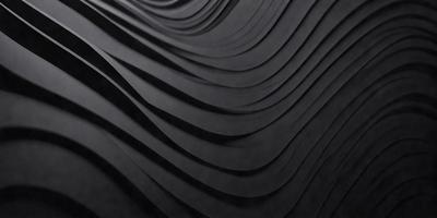 The primary subject of the image is a black and white pattern, which appears to be a digital art or illustration. The setting is a black background, and the visual style is a combination of a photo and a pattern. The dominant colors are black and white, creating a mood of simplicity and elegance.