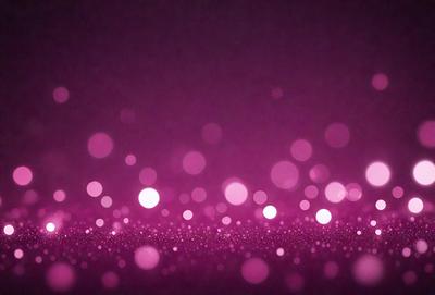 The primary subject of the image is a purple background with a pattern of pink and white lights. The setting is a dark background, which contrasts with the bright lights. The visual style is a combination of digital art and illustration, creating a unique and eye-catching design. The colors and mood of the image are predominantly pink and white, giving it a warm and inviting atmosphere.