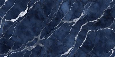The primary subject of the image is a blue marble tile with a white and grey pattern. The setting is a bathroom, and the visual style is a photo. The dominant colors are blue and white, creating a calm and soothing atmosphere.