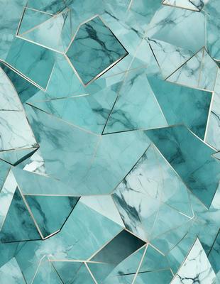 The primary subject of the image is a marble-like pattern, which is a digital artwork. The setting is a blue and white marble-like surface, and the visual style is a digital artwork. The dominant colors are blue and white, creating a clean and elegant atmosphere.