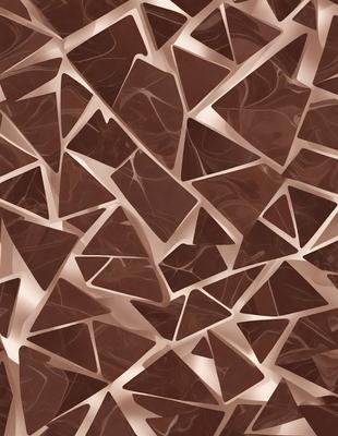 The primary subject of the image is a close-up of a brown and white patterned wallpaper. The setting is a room with a brown and white patterned wallpaper. The visual style is a close-up of the wallpaper, showcasing its intricate design. The colors and mood of the image are warm and inviting, with the brown and white pattern creating a cozy atmosphere.