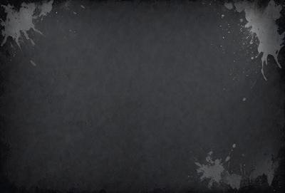 The primary subject of the image is a black background with a white splatter pattern. The setting is a dark room, and the visual style is a combination of a photo and digital art. The colors are predominantly black and white, creating a moody atmosphere.