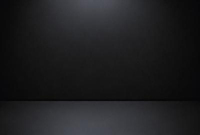 The primary subject of the image is a black background. The setting is a dark room, and the visual style is a black and white photo. The colors and mood are dark and moody, creating a sense of mystery or drama.