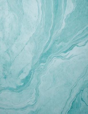 The primary subject of the image is a blue and white marbled tile. The setting is a bathroom, as the tile is placed on a wall. The visual style is a photo, capturing the intricate patterns and textures of the marbled tile. The dominant colors are blue and white, creating a calm and soothing atmosphere in the bathroom.