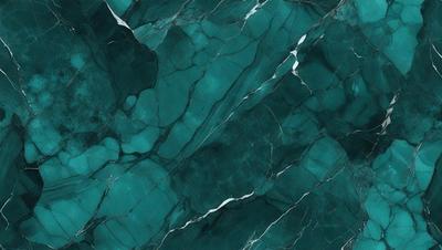 The primary subject of the image is a close-up of a marble-like surface with a blue and green color scheme. The setting is a patterned wall, and the visual style appears to be a photo. The dominant colors are blue and green, creating a serene and calming atmosphere.
