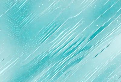 The primary subject of the image is a blue and white ocean scene. The setting is a blue ocean with waves, and the visual style is a digital art or illustration. The dominant colors are blue and white, creating a calm and serene atmosphere.