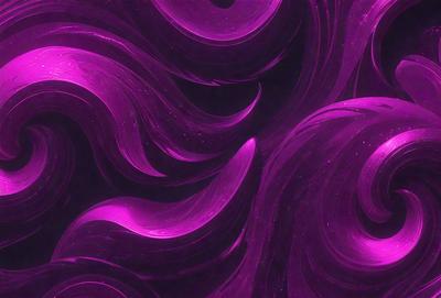 The primary subject of the image is a purple swirl pattern, which is the main object, scene, or focus of the image. The setting or background is a dark purple surface, which adds to the overall atmosphere of the image. The visual style of the image is a digital art or illustration, as it is a purple swirl pattern created with digital tools. The colors and mood of the image are predominantly purple, giving it a calm and soothing appearance.