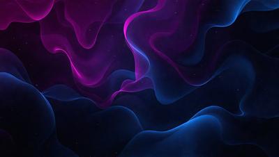 The primary subject of the image is a purple and blue swirling pattern, which appears to be a digital art or illustration. The setting is a dark, starry background, creating a sense of depth and contrast. The visual style is artistic and creative, with the swirling pattern being the main focus of the image. The colors and mood are predominantly purple and blue, giving the image a calming and serene atmosphere.