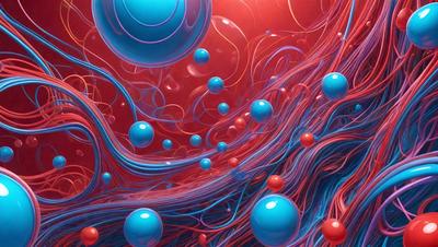 The primary subject of the image is a vibrant and colorful swirl of red, blue, and purple colors. The setting is a red background, which contrasts with the swirling colors. The visual style is a digital art or illustration, showcasing a creative and artistic representation of the swirl. The dominant colors are red, blue, and purple, creating a lively and energetic atmosphere.