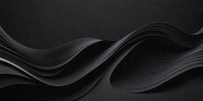The primary subject of the image is a black and white illustration of a wave. The setting is a dark background, which contrasts with the wave illustration. The visual style is a combination of digital art and illustration, creating a unique and artistic representation of the wave. The colors and mood of the image are predominantly black and white, giving it a classic and timeless appearance.