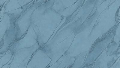 The primary subject of the image is a blue marble-like surface with a pattern of swirls and waves. The setting is a blue background, which complements the blue marble. The visual style is a combination of a photo and digital art, creating a unique and intricate design. The colors and mood of the image are predominantly blue, giving it a calm and serene atmosphere.
