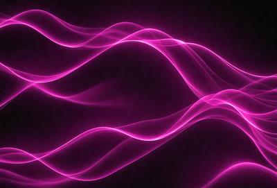 The primary subject of the image is a pink wave or light, which appears to be a digital art or illustration. The setting is a dark background, which contrasts with the pink wave. The visual style is modern and artistic, with the pink wave being the main focus of the image. The colors and mood of the image are predominantly pink, creating a sense of warmth and energy.
