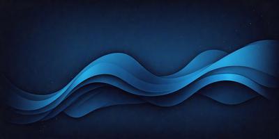 The primary subject of the image is a blue wave, which is the main object, scene, or focus of the image. The setting or background is a dark blue sky, and the visual style is digital art. The dominant colors and overall atmosphere are dark and moody, with the blue wave being the most prominent feature in the scene.