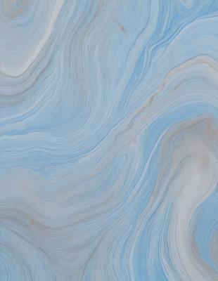 The primary subject of the image is a blue and white marbled surface, which appears to be a piece of art or a decorative item. The setting is a room with a blue and white color scheme, which complements the artwork. The visual style is a combination of digital art and illustration, creating a unique and eye-catching design. The colors and mood of the image are predominantly blue and white, giving it a calm and serene atmosphere.