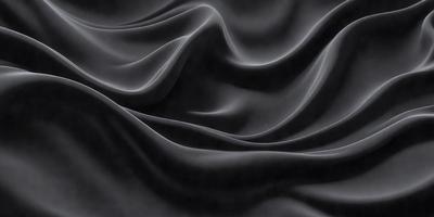 The primary subject of the image is a black and white drawing of a wave. The setting is a black background, which emphasizes the wave's shape and texture. The visual style is a combination of digital art and illustration, creating a dynamic and artistic representation of the wave. The colors and mood are predominantly black and white, giving the image a dramatic and moody atmosphere.